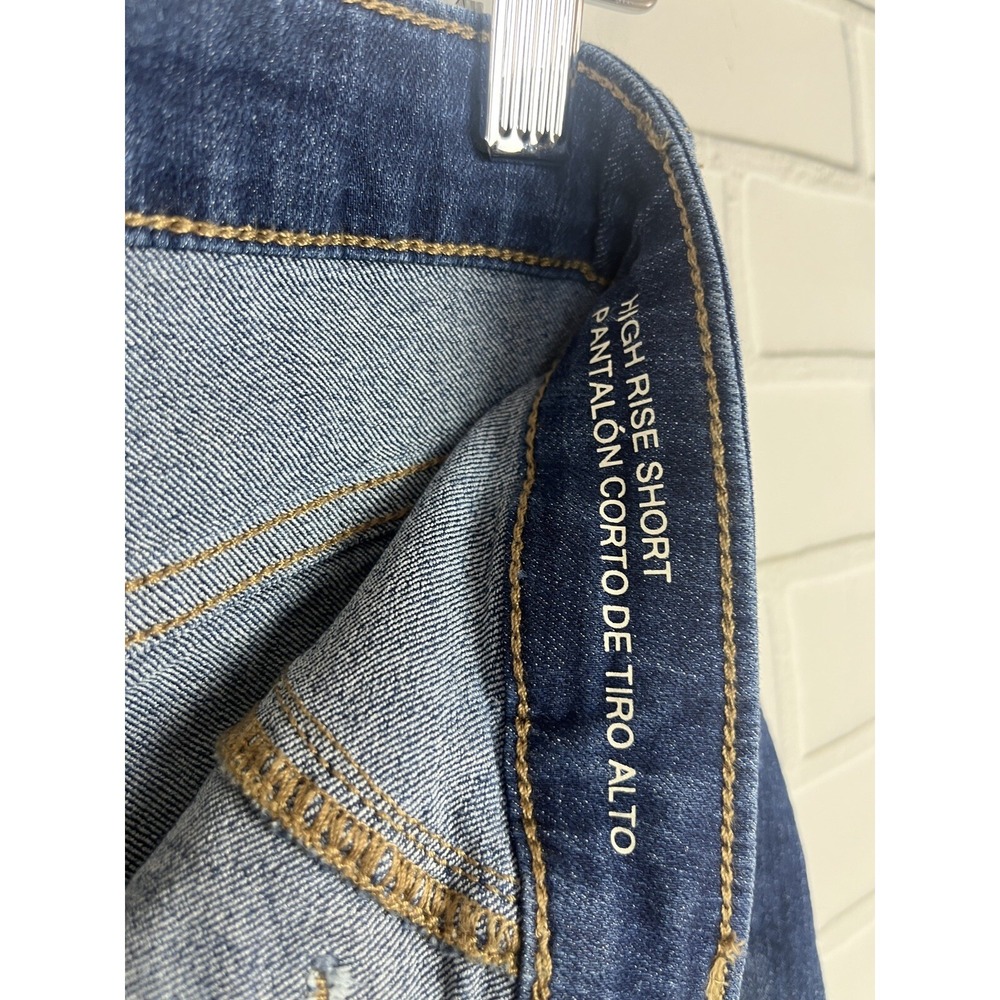 Wild Fable Blue High Rise Shorts Jean denim Short School Classic Beach 0/25R - Picture 5 of 12